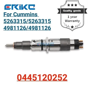 0445120252 Diesel Injector Parts 0 445 120 252 for Cummins 5263315 4981126 - Picture 1 of 7