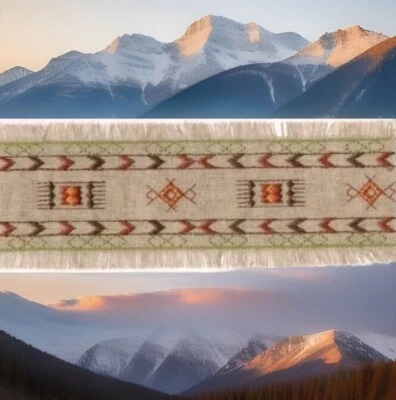 Cowboy Western Southwestern Pattern Embroidered Trim - Image 1 of 4