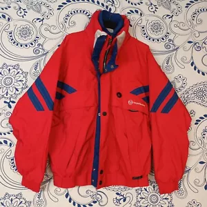 SERGIO TACCHINI 90'S SKI JACKET IMPERMEABILE CAPPUCCIO SCUOLA SCI BARDONECCHIA - Foto 1 di 12