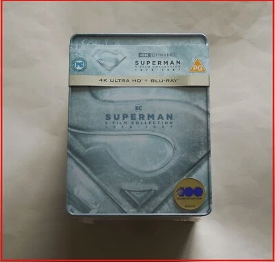 SUPERMAN 5-FILM COLLECTION 1978-1987 - UK 4K ULTRA HD + BLU-RAY STEELBOOK I - IV - Image 1 of 4