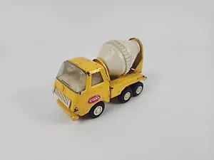 Vintage Tonka Betoniera Camion Attrezzature Edili Giallo Bianco - Foto 1 di 8