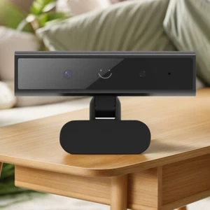 Facial Recognition Webcam HD 1080P 2MP USB Webcam for Windows 10/11 (Black) - Photo 1/8