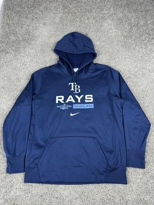 Sudadera con Capucha Tampa Bay Rays Para Hombres XL Azul Marino MLB Béisbol Nike Postemporada Foto 1 de 4