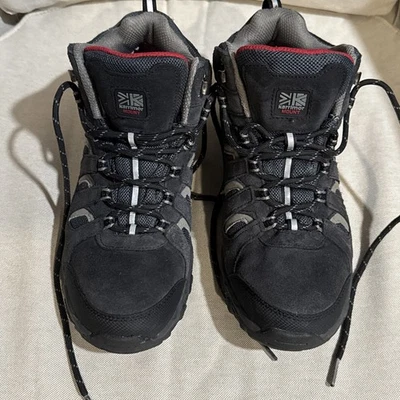 Karrimor Mount Mid Mens Waterproof HIKING Boots US 7 Black/Red - Image 1 of 4