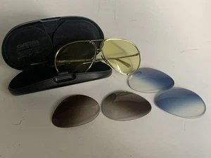 Gafas de sol antiguas vintage Porsche Carrera 5623 con lentes intercambiables amarillo gris azul - Imagen 1 de 21