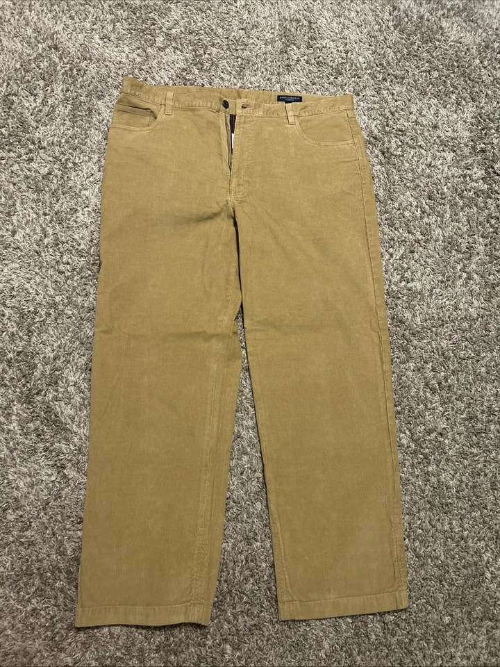 Men’s Vintage Corduroy Pants Casual Daniel Cremieux Tan 40x30 Classic Fit - Image 1 of 4