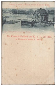 S6186/ Flut Hochwasser in Döhlen  Weisseritz b. Dresden AK 1897 - Picture 1 of 2
