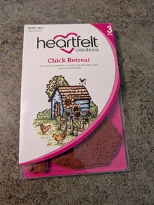 NEW Heartfelt Creations Cling Stamps 3pc CHICK RETREAT HCPC-3631 - Picture 1 of 4