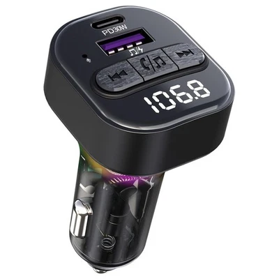 Bluetooth 5.3 FM-Transmitter Fürs Auto mit Typ-C PD-Autoladegerät, Unterstü6231 - Bild 1 von 4