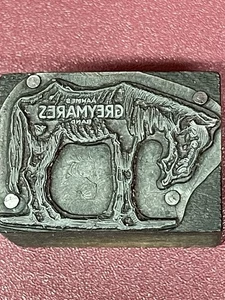 Vintage Masonic Letterpress Printing Cut, Freemason AAHMES Greymares Band - Picture 1 of 6