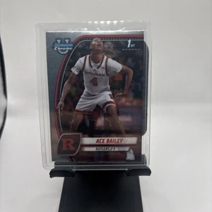 2024-25 Bowman Chrome U Ace Bailey #1 Base 1st Bowman Rutgers (FBC) - Bild 1 von 2