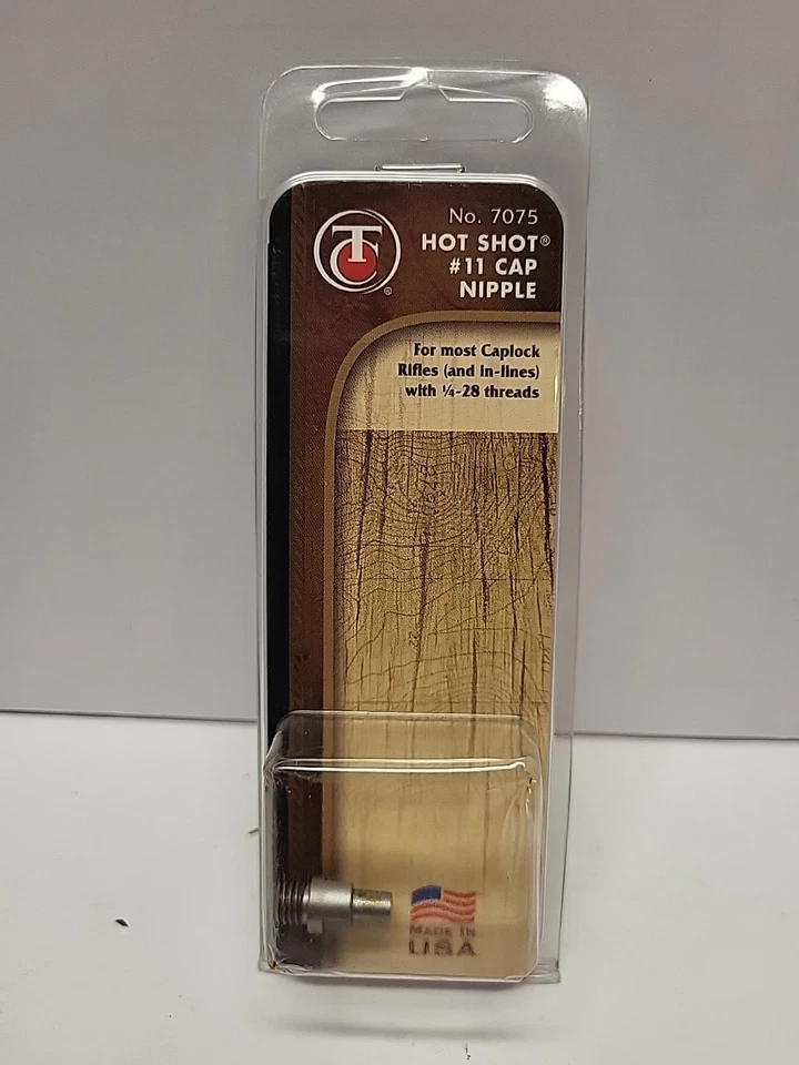 Thompson Center Stainless Hot Shot Nipple for Cap Lock Rifles MD 7075