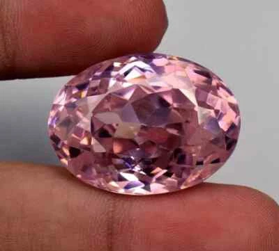 98+ Ct Pink Zircon Oval Cut Natural Cambodian EGL Certified  Gemstone - Image 1 of 4