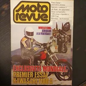 MOTO REVUE 2492 KAWASAKI Z 1100 1300 KX HONDA 200 SEELEY CR YZ PARIS DAKAR 1981 - Bild 1 von 2