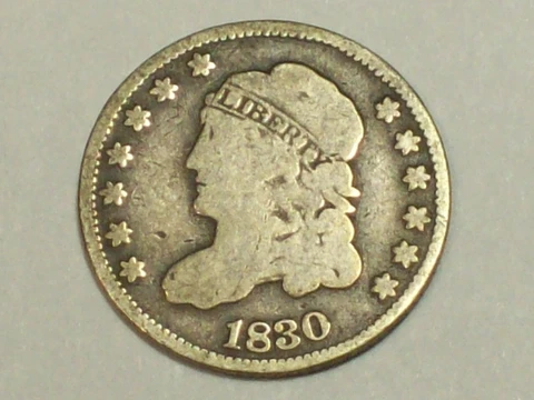 1830 Capped Bust Half Dime   VG       SN3851 Cover