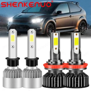 For Ford Focus 2013 - 2018 4pc H1 + H11 LED Headlight High Low Beam Bulbs Combo - Bild 1 von 14