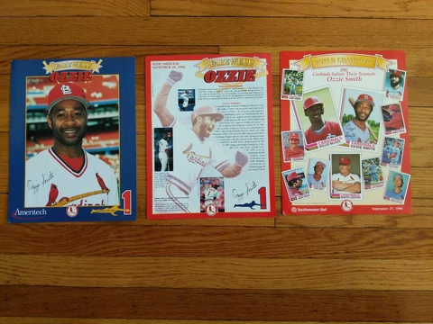 SGA Ozzie Smith Retirement September 27, 28, 29, 1996 St. Louis Cardinals Cover