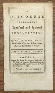 1771 Samuel Bradford 'Diskurs über Taufe & spirituelle Regeneration' - Bild 1 von 1