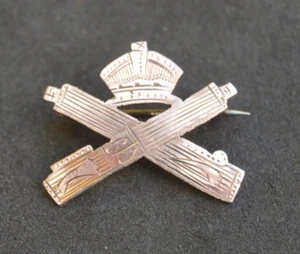 WW1 Machine Gun Corps Sterling Silver gold fronted sweetheart lapel badge brooch - Foto 1 di 5