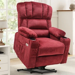 Elderly Power Lift Recliners Chair with Heat and Massage Electric Recliner Chair - Picture 1 of 9