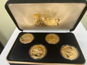 Grand Casino Minnesota Wildlife Series 3 III Collector Coins Set Of 4 1997 (U1) - Picture 1 of 2