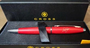 CUPIDS LOVE ARROW Cross Ballpoint Pen MATTE RED & CHROME $180 BIRTHDAY NEW Gift - Picture 1 of 2