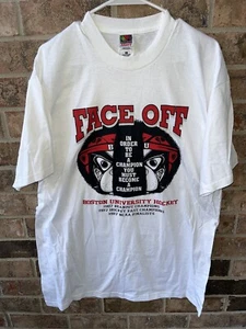 Camiseta vintage 1997 Campeonato de hockey de la Universidad de Boston de doble cara - Imagen 1 de 5