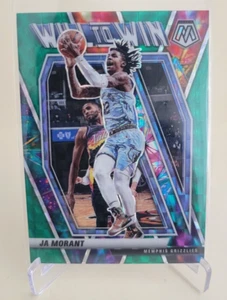 2020-21 PANINI MOSAIC JA MORANT WILL TO WIN GREEN PRIZM #18 MEMPHIS GRIZZLIES - Picture 1 of 2
