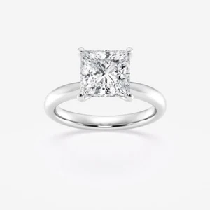 1 ctw princess Lab Grown Diamond Solitaire Engagement Ring GIA  - Picture 1 of 10