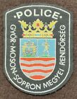 Hungarian Police Patch- Gyor-moson-sopron Province Police 7,5 X 9,8 Cm Pre-owned