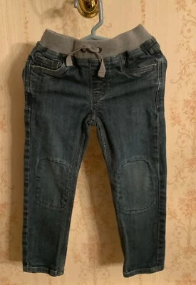 Hanna Andersson Vaqueros Elásticos Elásticos Pull-on Cordón Elástico Cintura Talla 4 Foto 1 de 4