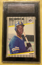 1989 Fleer Ken Griffey, Jr. Baseball Card Rookie #548 Graded SGC 92 NM/MT 8.5