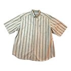 Columbia Mens Size 2XL Beige Short Sleeve Button Shirt 100% Cotton Logo Pocket