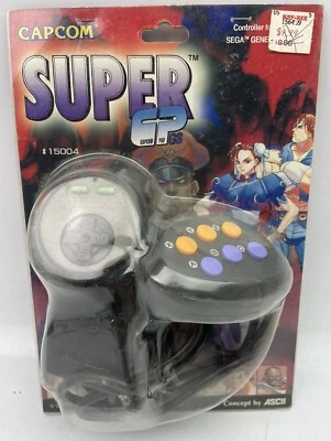 NEW CAPCOM SUPER CP Capcom Pad GS Sega Genesis ASCII Controller FACTORY SEALED - Image 1 of 2