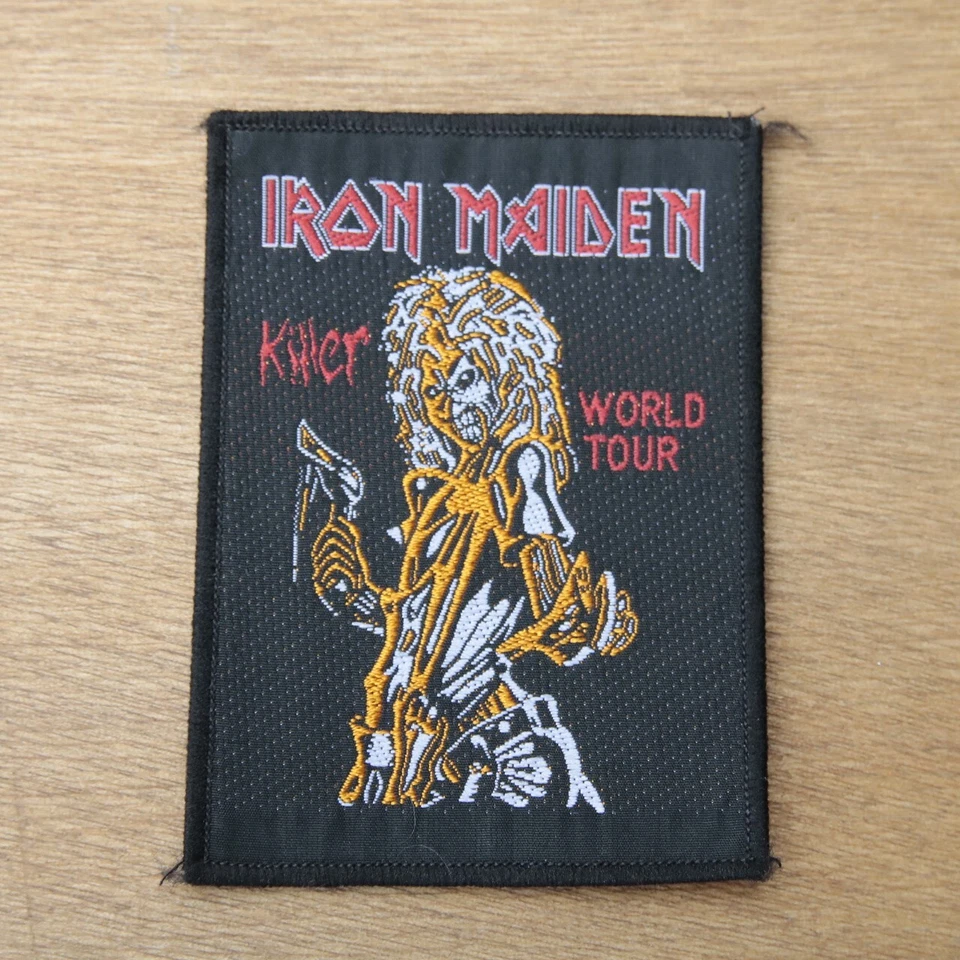 Patch Iron Maiden Killer World Tour - Vintage 80's woven - New old stock - Photo 1/1
