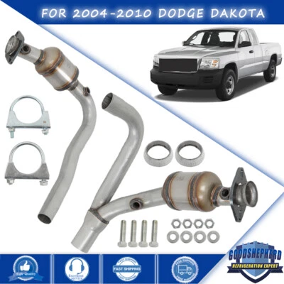 Both Side Y Pipe Catalytic Converters Set For 2004-2010 Dodge Dakota 3.7L & 4.7L - Image 1 of 4