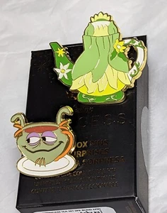 Loungefly Disney Princess Teapot Teacup Set Blind Box Pins - Tiana & Ray -Opened - Picture 1 of 5