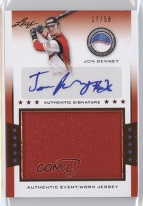 2013 Leaf Power Showcase Jersey Bronze /50 Jonathan Denney Jon Rookie Auto RC