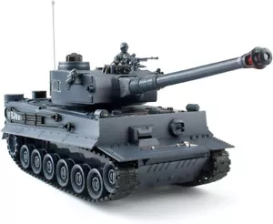 Remote Control Tank WW2 German Tiger Military Army Toy 1:28 RC with Soldiers RC - Picture 1 of 7
