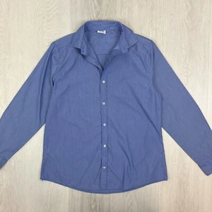 Cotton On Womens Blue Striped Collared Button Up Shirt Size 10 AU - Picture 1 of 9