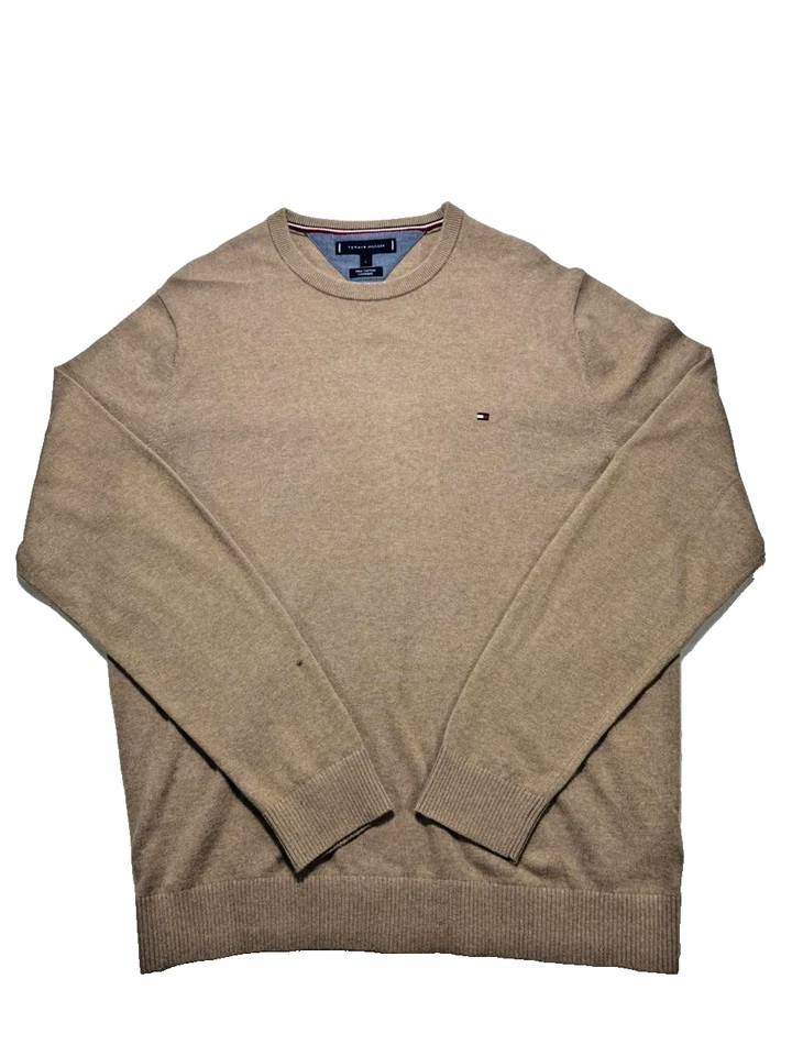 TOMM HILFIGER PIMA ALGODÓN CASHMER MARRÓN CLARO Foto 1 de 4