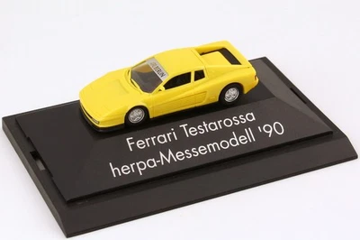 1:87 Ferrari Testarossa Jaune - Modèle De Salon AAA 1990 Berlin - Herpa - Photo 1/4