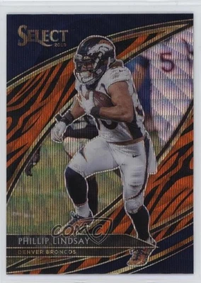 2019 Panini Select Field Level Tiger Stripes Prizm Phillip Lindsay #276 - Image 1 of 2