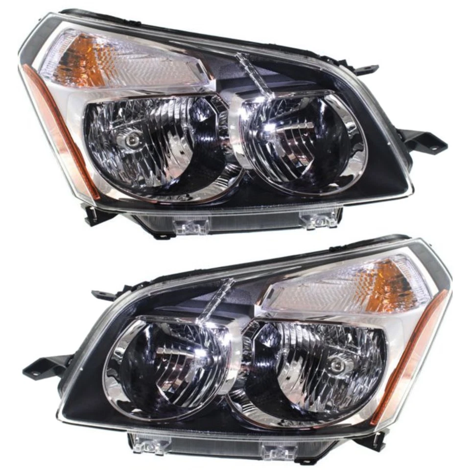 Headlight Assembly Set For 2009 2010 Pontiac Vibe Left Right Halogen With Bulb Foto 1 de 4