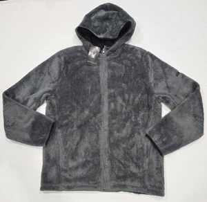 New with tag Mens Spyder Dark Grey Musa Soft Sherpa Fleece Zip Hoodie Jacket L - Picture 1 of 6
