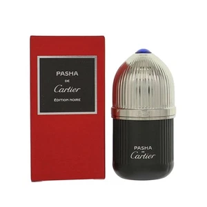 Pasha De Cartier Noire 1.6 Oz Eau De Toilette Spray by Cartier Box for Men - Picture 1 of 1