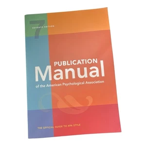 Publication Manual (Official) 7th Edition of the American Psychological preowned - Picture 1 of 4