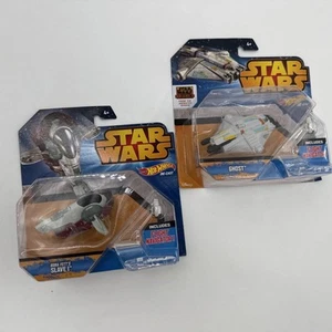 Hot Wheels Star Wars Die-cast Ghost & Boba Fett’s Slave I Flight Navigator - Picture 1 of 7