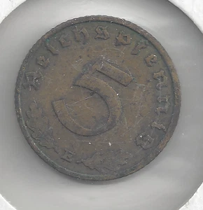Deutsches Reich 5 Reichspfennig 1939 E - Picture 1 of 2