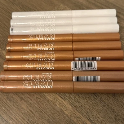 9PC Covergirl Clean Eye Color Eyeshadow Stick SET ~ 0.05 OZ EA ~ SEALED ~ NEW - Image 1 of 4
